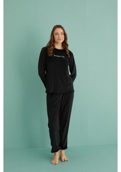13164-10 Kadın Dream Life Kadife Pijama Takım