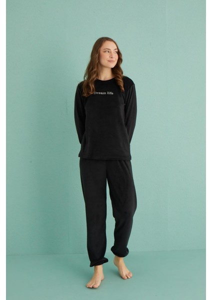 13164-10 Kadın Dream Life Kadife Pijama Takım fiyatları