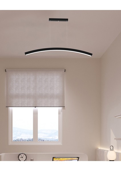 Luna (Siyah Kasa, Beyaz Işık) Ledli Modern Sarkıt LED Avize fiyatları