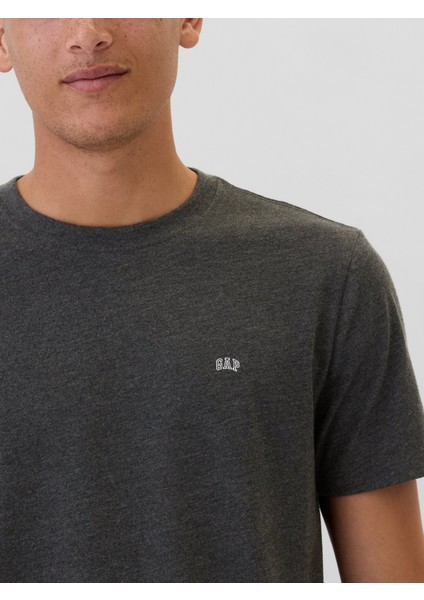 Erkek Siyah Logo Everyday Soft T-Shirt