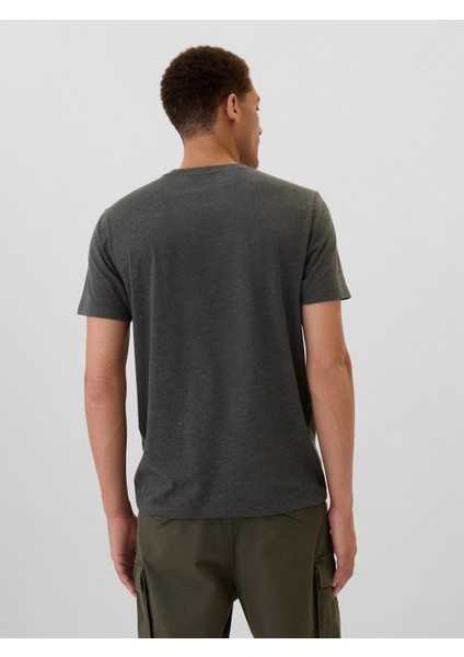 Erkek Siyah Logo Everyday Soft T-Shirt