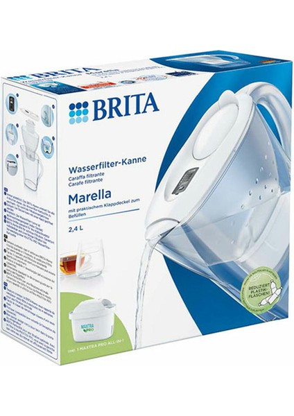 Filtre Sürahisi Brita Maxtra Pro Şeffaf 2,4 L 1,4 L (Yurt Dışından)