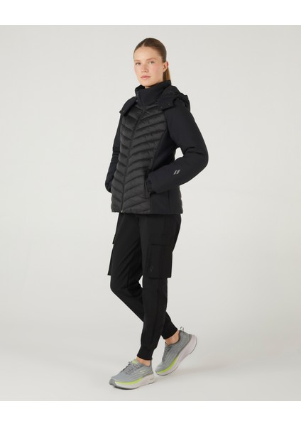 W Outerwear Padded Jacket Kadın Siyah Mont S242042-001 fiyatları