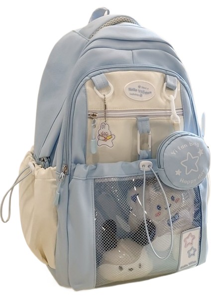 Öğrenci Sırt Büyük Kapasiteli Naylon Sırt Çantası (Yurt Dışından)