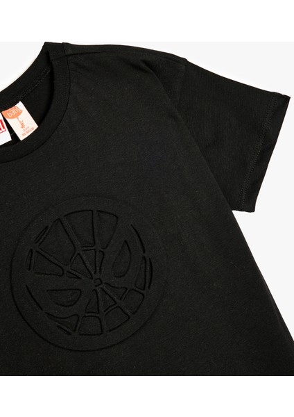 Örümcek Adam T-Shirt Lisanslı Kısa Kollu Bisiklet Yaka Pamuklu modelleri