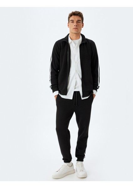 Fermuarlı Hırka Dik Yaka Biyeli Uzun Kollu Şardonlu Pamuk Karışımlı fiyatları