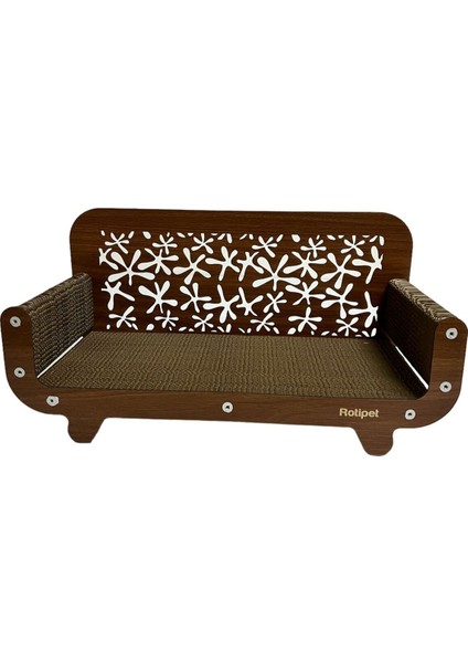 Tekno Trust Tırmalama Kartonları Karton Kedi Tırmalama Desenli Koltuk 59 x 30 x 25 Kahverengi fiyatları