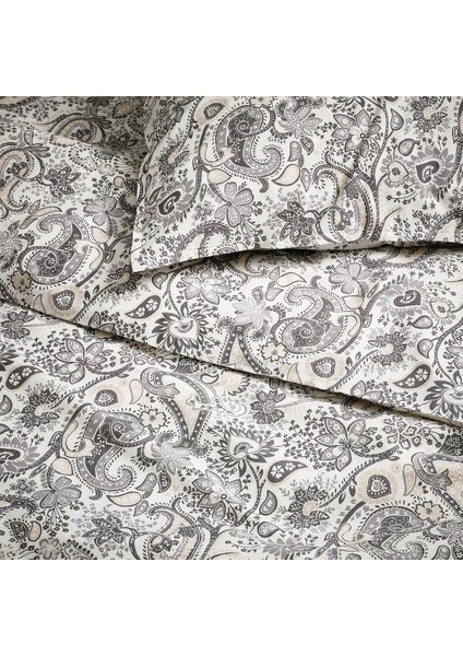 Çift Kişilik Nevresim Seti, Gri-Beyaz, 240x220/50x60 Cm fiyatları