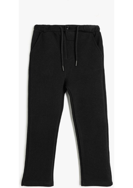 Eşofman Altı Beli Bağlamalı Cepli Pamuklu