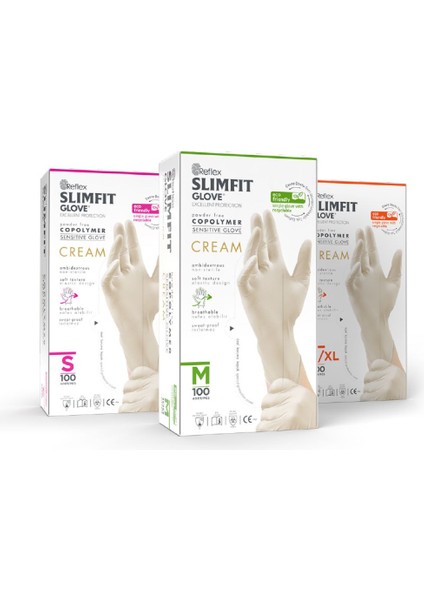 Slimfit Muayene Eldiven 3X100AD fiyatları