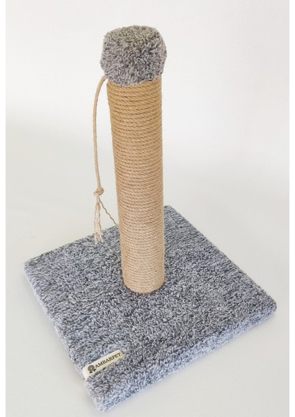 Gri Kedi Tırmalama Tahtası, 42 cm, Dayanıklı ve Eğlenceli Tasarım