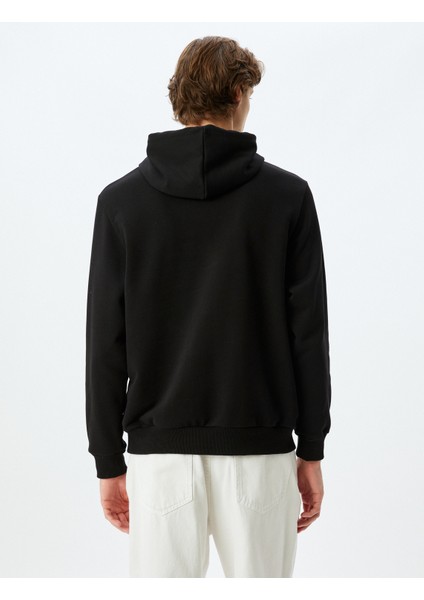 Kapşonlu Kanguru Cepli Pamuk Karışımlı Atatürk Sweatshirt fırsatları