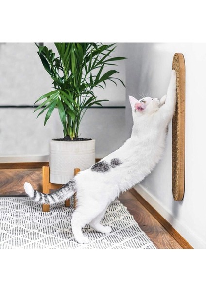 Bej Ahşap Duvara Monte Kedi Tırmalama Tahtası, Şık ve Doğal Tasarım modelleri
