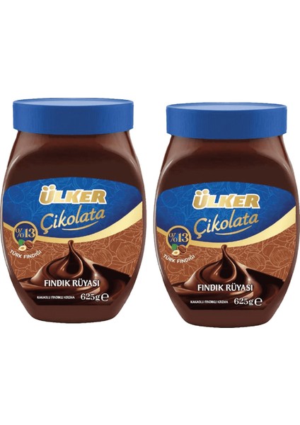 Fındık Rüyası Kakaolu Fındık Kreması 625 gr x 2 Adet