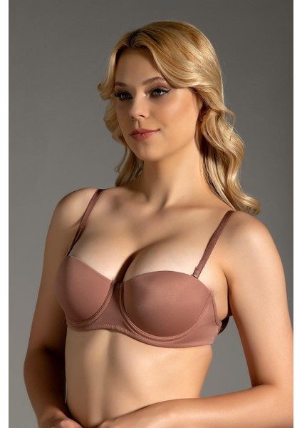 8310 Kadın Sırtı Şeffaf Desteksiz Sütyen