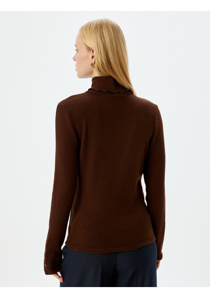 Balıkçı Yaka Body Yumuşak Dokulu Uzun Kollu Manşetleri Düğme Detaylı fırsatları