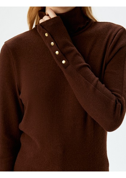 Balıkçı Yaka Body Yumuşak Dokulu Uzun Kollu Manşetleri Düğme Detaylı indirimleri