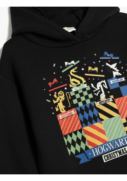 Harry Potter Kapşonlu Sweatshirt Lisanslı Uzun Kollu