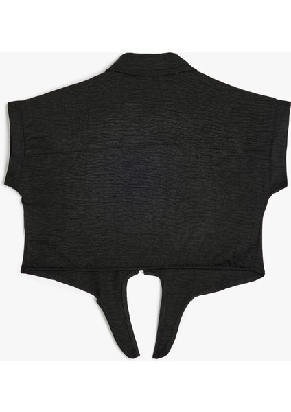 Gömlek Önden Bağlamalı Cep Detaylı Kısa Kollu fiyatları