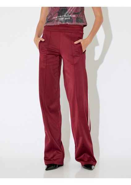 x Inji - Geniş Paça Beli Lastikli Dikiş Detaylı Cepli Biyeli Eşofman Pantolon modelleri