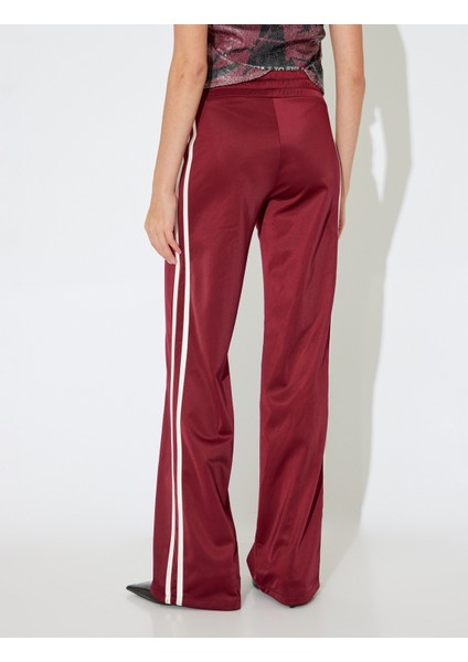 x Inji - Geniş Paça Beli Lastikli Dikiş Detaylı Cepli Biyeli Eşofman Pantolon fırsatları