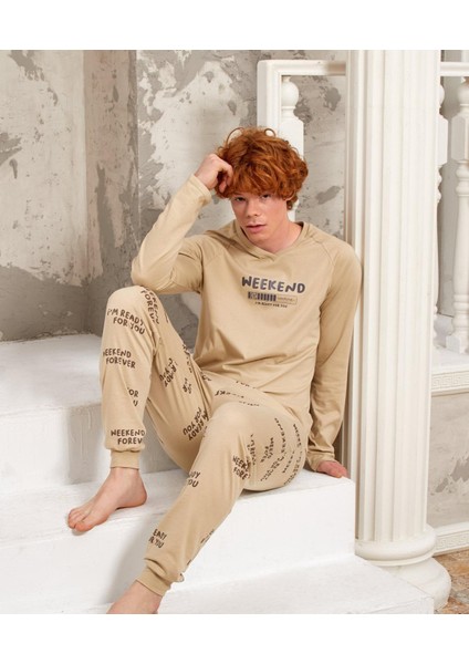 5326 Erkek Weekend Uzun Kollu Pijama Takımı