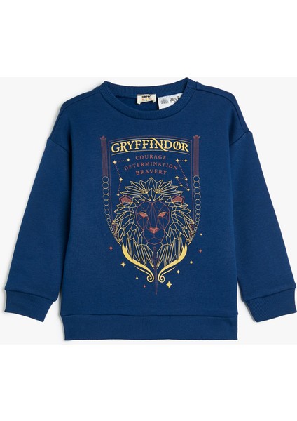 Harry Potter Sweatshirt Lisanslı Uzun Kollu Bisiklet Yaka