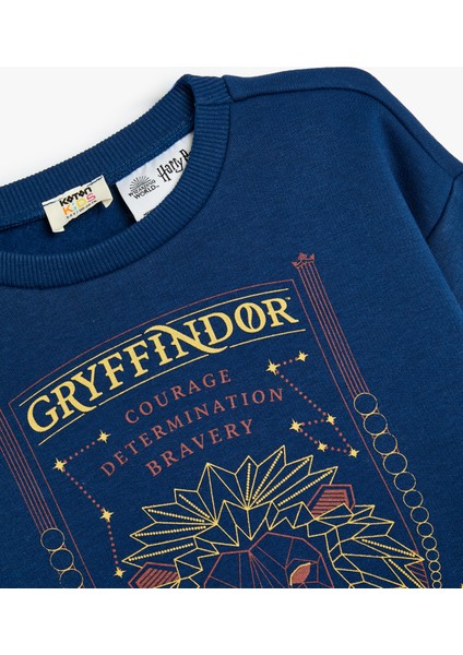 Harry Potter Sweatshirt Lisanslı Uzun Kollu Bisiklet Yaka