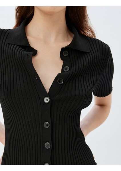 Polo Yaka Triko Yelek Kısa Kollu indirimleri