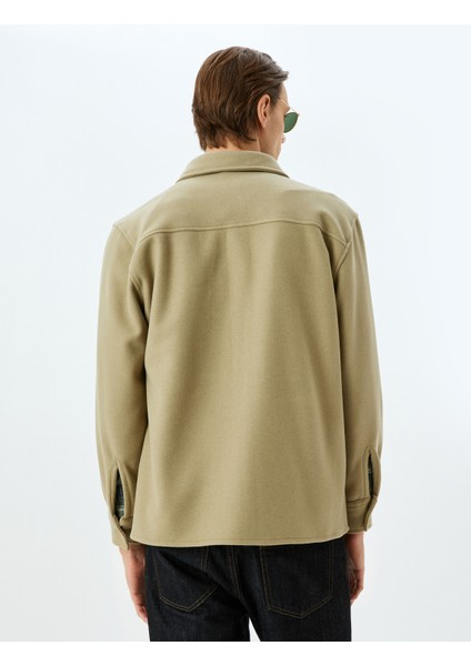 Cep Detaylı Viskon Karışımlı Gömlek Ceket fırsatları