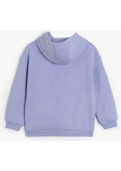 Kapşonlu Sweatshirt Kedi Baskılı Uzun Kollu fiyatları