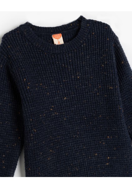 Basic Triko Kazak Uzun Kollu Yuvarlak Yaka modelleri