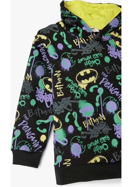 Batman Kapşonlu Sweatshirt Lisanslı Uzun Kollu modelleri