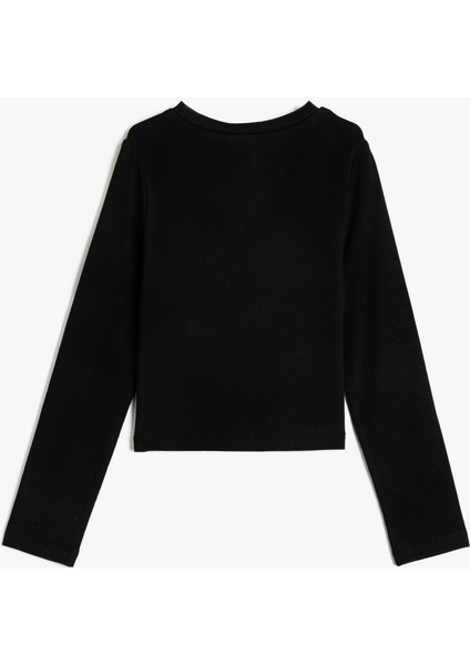 Uzun Kollu Tişört Slim Fit Basic Bisiklet Yaka Pamuklu fiyatları