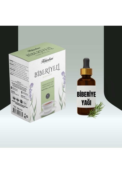 Biberiyeli Çay 40'lı + Biberiye Yağı 20 ml