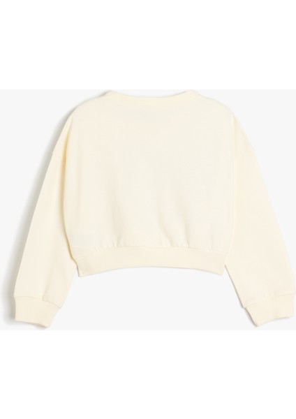 Minnie Mouse Sweatshirt Lisanslı Uzun Kollu Bisiklet Yaka Şardonlu fiyatları