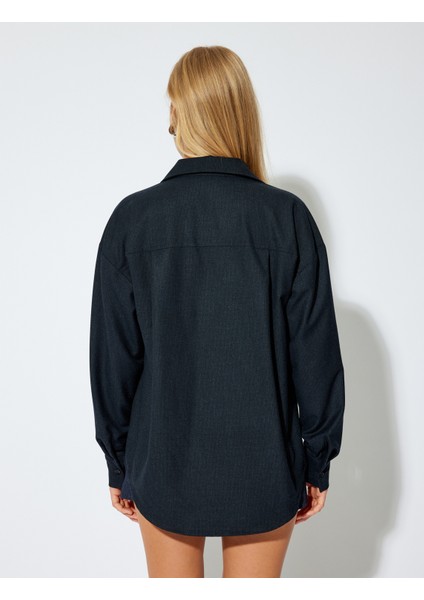 Uzun Kollu Gömlek Tek Cep Detaylı Regular Fit fırsatları
