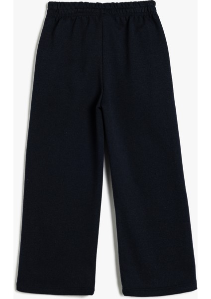 Bol Paça Eşofman Altı Beli Lastikli Renk Bloklu fiyatları