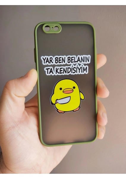 iPhone 7 iPhone 8 iPhone Se 2020 Uyumlu Kamera Korumalı Katil Civciv Telefon Boyun Askılı Set Kılıf