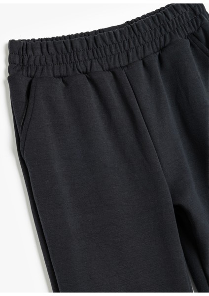 Basic Jogger Eşofman Altı Beli Lastikli Cepli Modal Kumaş modelleri