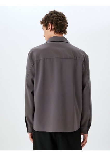 Cep Detaylı Düğmeli Uzun Kollu Gömlek Ceket fırsatları