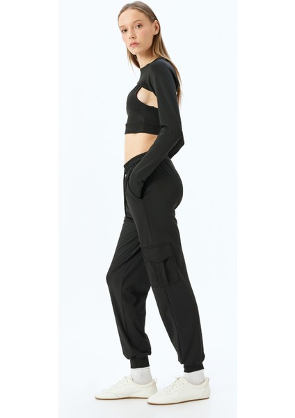 Kargo Cepli Beli Bağcıklı Rahat Kalıp Jogger Eşofman Altı fiyatları