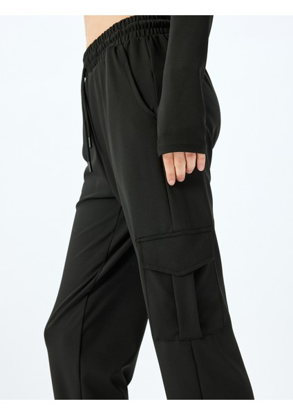 Kargo Cepli Beli Bağcıklı Rahat Kalıp Jogger Eşofman Altı indirimleri