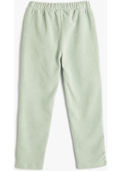 Kadife Fitilli Eşofman Altı Beli Bağlamalı Cepli fiyatları