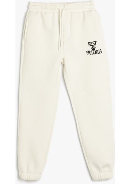 Jogger Eşofman Altı Beli Bağlamalı Cepli