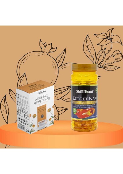 Aynısefa'lı Kudret Narlı Bitki Çayı 40'lı + Kudret Narı 100 Jel Kapsül ( Mide Için )