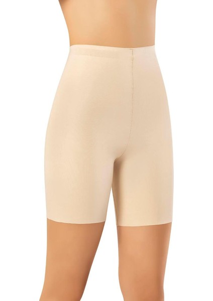 8011 Kadın Iz Yapmayan Lazer Kesim Paçalı Mideli Şort Korse