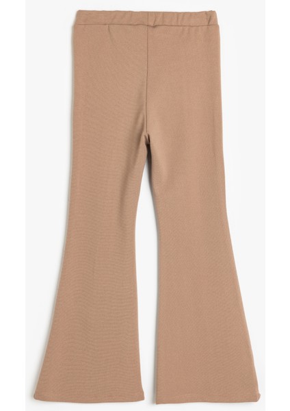 Ispanyol Paça Tayt Pantolon Beli Lastikli Yırtmaç Detaylı fiyatları