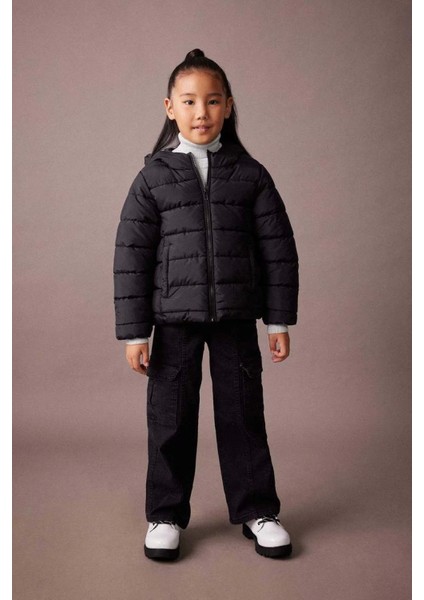 A0838 Su Itici Kapüşonlu Şişme Mont fiyatları