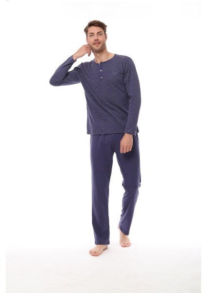 1523 Erkek Uzun Kollu Pijama Takım